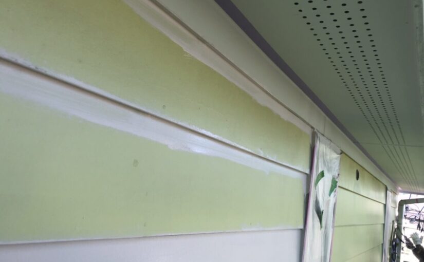 東京都町田市　外壁塗装　下塗りの役割　最後にクリアー塗料で仕上げ　日本ペイント ピュアライドUVプロテクトクリアー (2)
