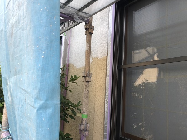 東京都町田市　外壁塗装　モルタル外壁　水谷ペイント ナノコンポジットW (2)