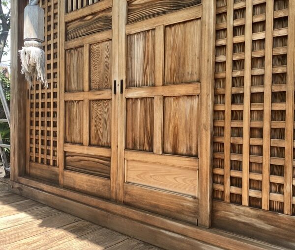 東京都町田市　社殿塗装　寺社建築物専用木材保護塗料　完工 (1)