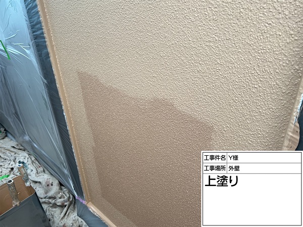 東京都町田市・Y様邸　屋根塗装・外壁塗装　外壁下塗り～上塗り (2)