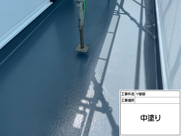 東京都町田市・Y様邸　外壁塗装・屋根塗装　ベランダトップコート塗り替え (2)