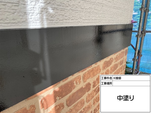 東京都町田市・K様邸　屋根塗装・外壁塗装　幕板(帯板)も塗装しました (2)
