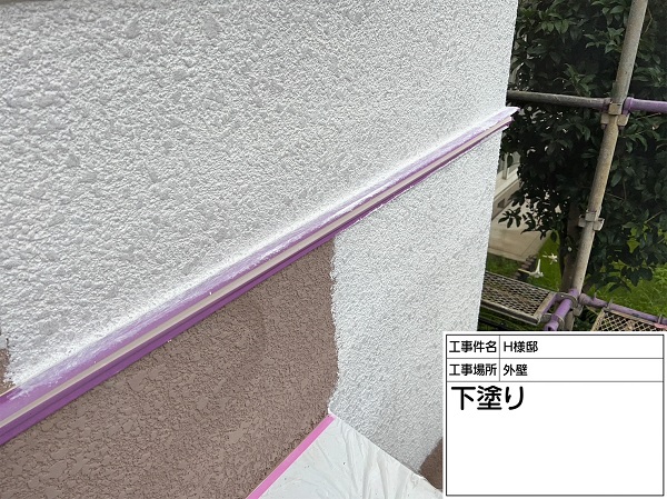 東京都町田市・H様邸　外壁塗装・屋根塗装　外壁はツートンカラーで塗装しました (2)