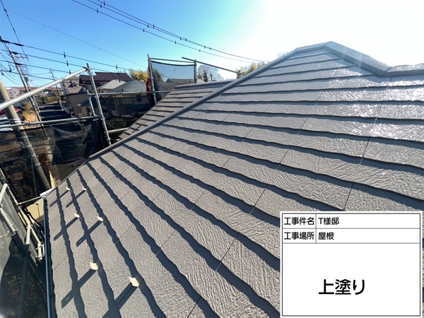 東京都町田市・T様邸②屋根を明るい色で塗装して遮熱性を高めました (1)