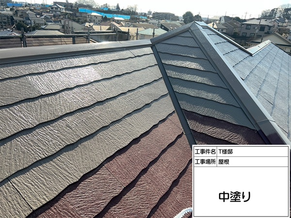 東京都町田市・T様邸②屋根を明るい色で塗装して遮熱性を高めました (3)