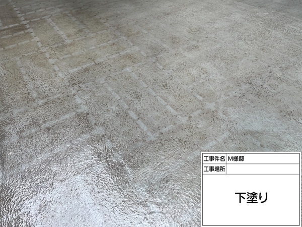 剥がれや色褪せていたベランダ床のトップコート塗り替え(町田市・M様邸⑧) (1)