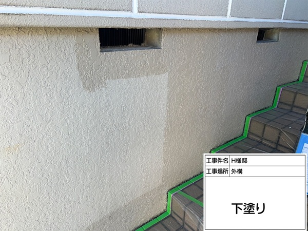 東京都町田市・H様邸|屋根塗装・外壁塗装⑤汚れや劣化が目立っていた外構塗装 (1)