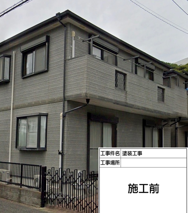 外壁塗装・屋根塗装の現場調査で劣化症状や施工面積などを確認しました(東京都町田市T様邸) (1)