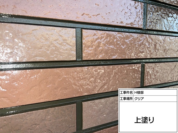 軒天塗装&タイル調サイディング外壁のクリア塗装|東京都町田市・H様邸① (4)