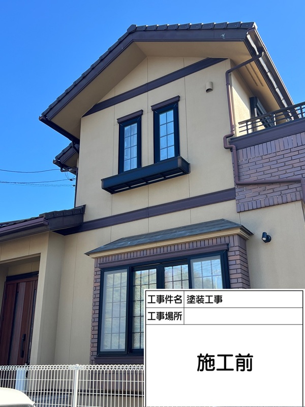 東京都町田市K様邸|外壁塗装施工前の状態と、劣化したコーキングの打ち替え (5)