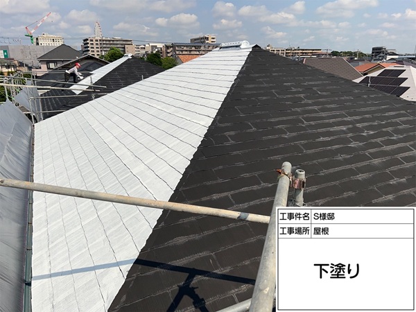ひび割れたシーリングの打ち替えと、屋根下塗り~上塗り|東京都町田市S様邸① (3)
