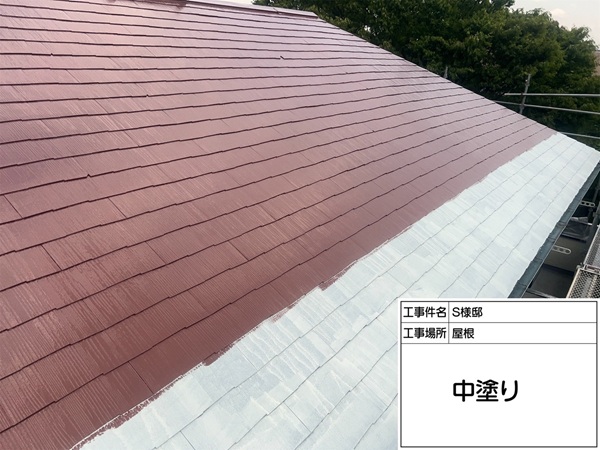 ひび割れたシーリングの打ち替えと、屋根下塗り~上塗り|東京都町田市S様邸① (1)
