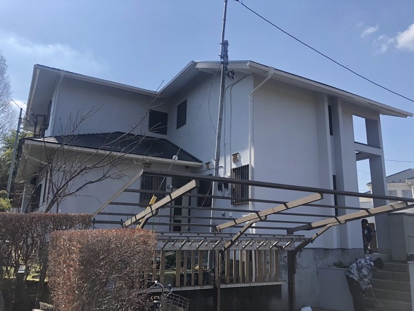 横浜市都筑区　外壁屋根付帯部塗装　コーキング工事2 (2)
