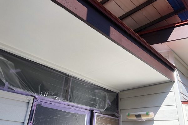 東京都町田市　外壁塗装　屋根塗装　付帯部塗装　軒天　日本ペイント　ケンエースG-Ⅱ (1)
