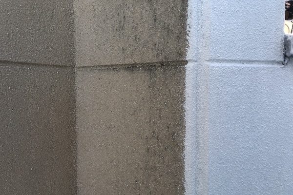 東京都町田市　外壁塗装　軒天塗装　ひび割れ補修　エスケー化研 プレミアムシリコン ラジカル制御式