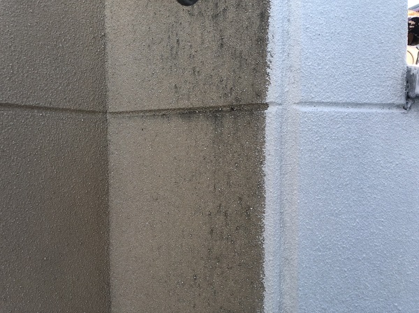 東京都町田市　外壁塗装　軒天塗装　ひび割れ補修　エスケー化研 プレミアムシリコン ラジカル制御式