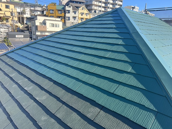 東京都町田市　屋根塗装　塗装の工程　日本ペイント　遮熱塗料サーモアイ (1)