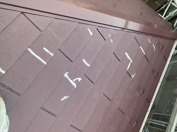 東京都町田市　屋根塗装・外壁塗装・防水工事　屋根ひび割れ補修 (2)
