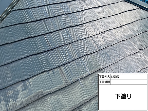 東京都町田市・K様邸　屋根塗装・外壁塗装　タスペーサーの設置と下塗り (3)