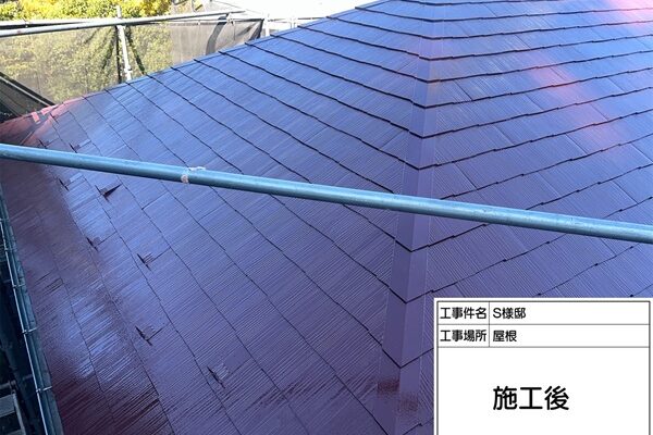 エスケー化研の遮熱塗料クールタイトSiで中塗り・上塗り(東京都町田市S様邸外壁塗装・屋根塗装②) (2)