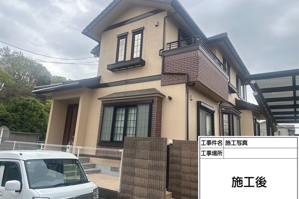 東京都町田市K様邸｜外壁塗装・付帯部塗装(雨どい・帯板・飾り・基礎など) (2)